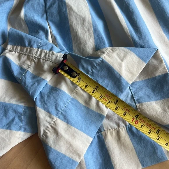 J. CREW Smocked Beach Short Striped Adjustable Waist - Picture 10 of 10